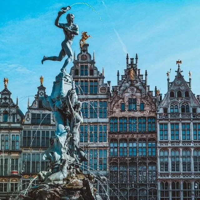 The Grote Markt, in Antwerp, Belgium.