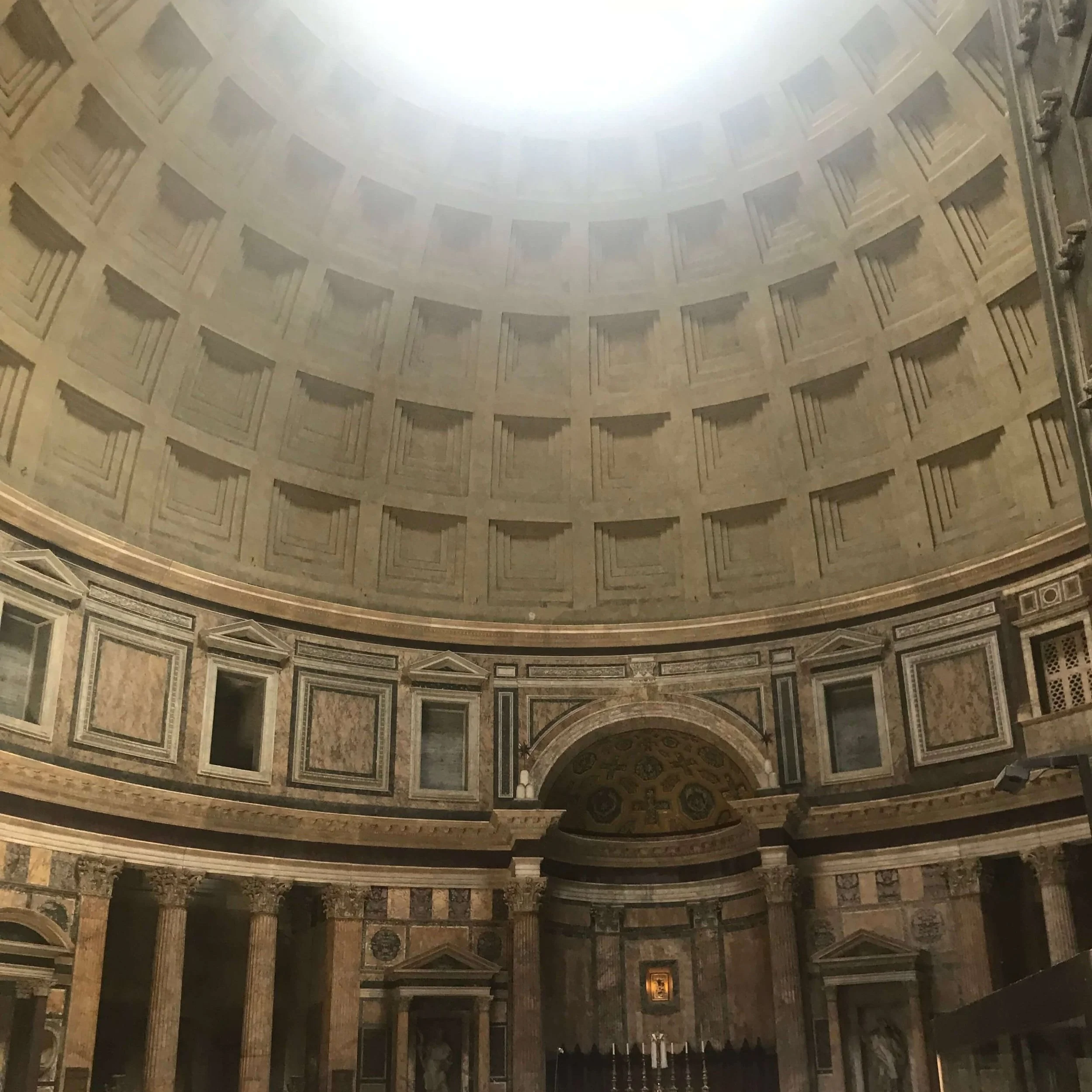 5 day rome itinerary pantheon interior