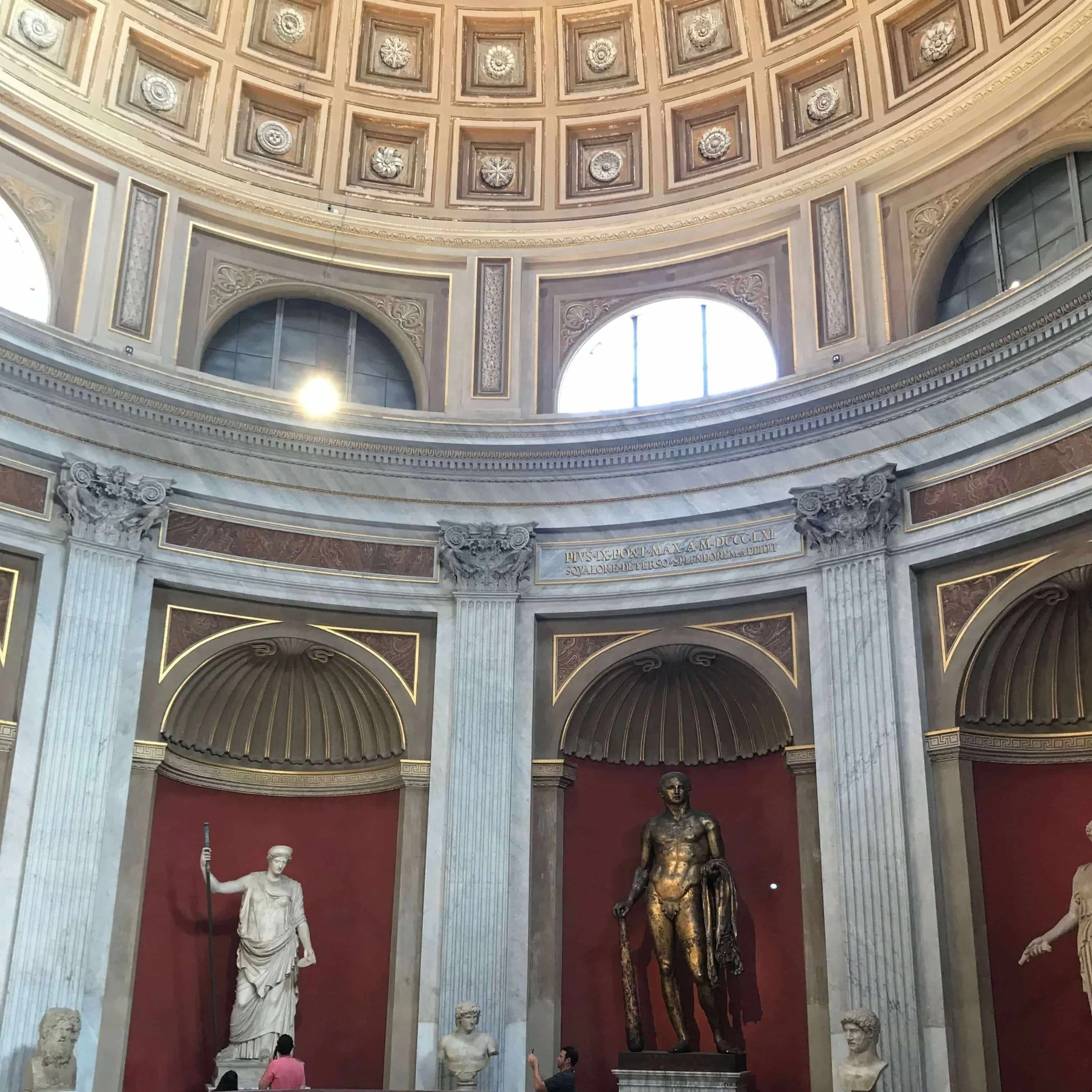 Statues at the Vatican museum.