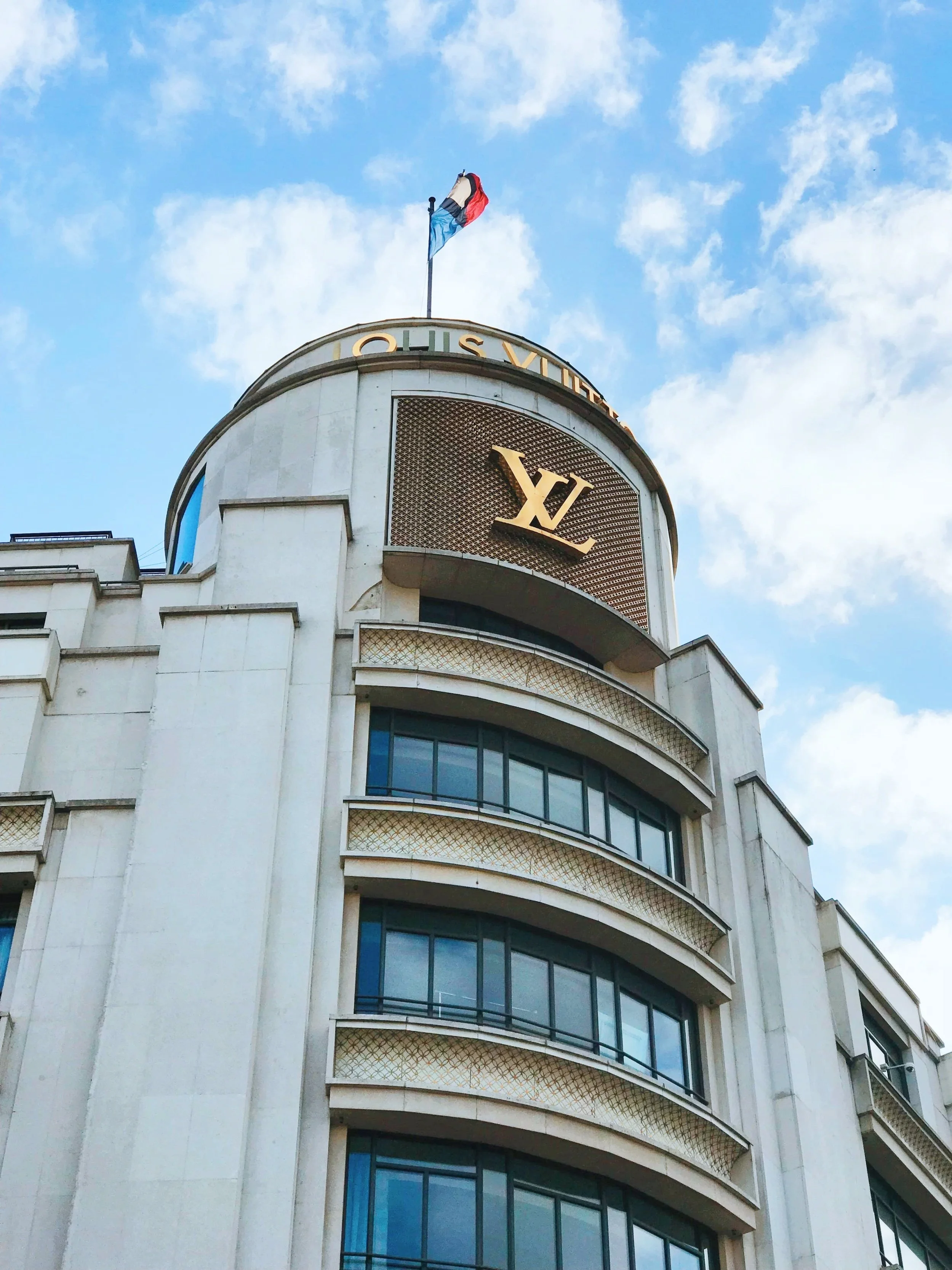 The Louis Vuitton flagship boutique in Paris.