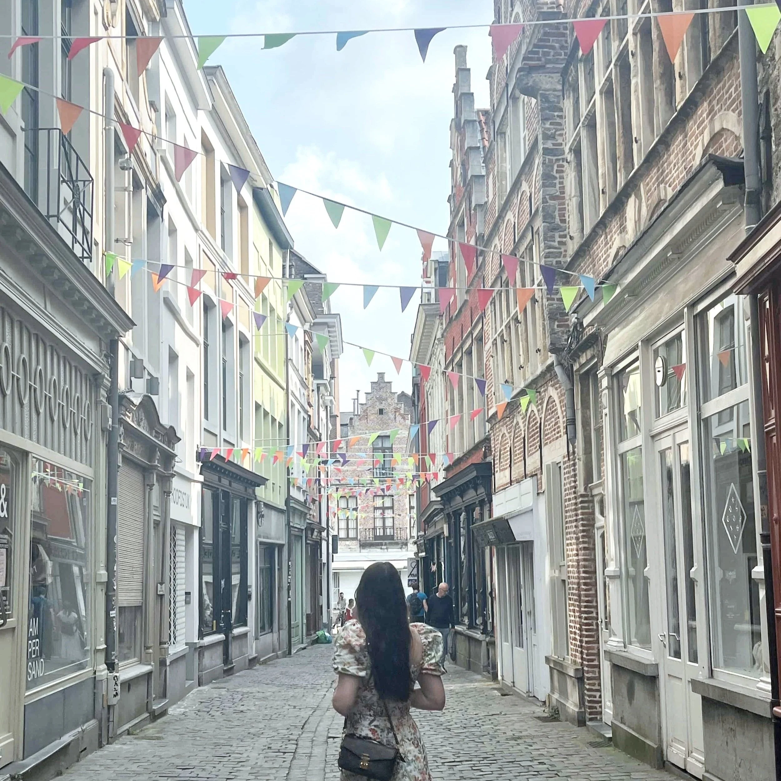 Serpentstraat is one of Ghent’s trendier streets, known for its eclectic mix of boutiques, vintage shops, and cafes.