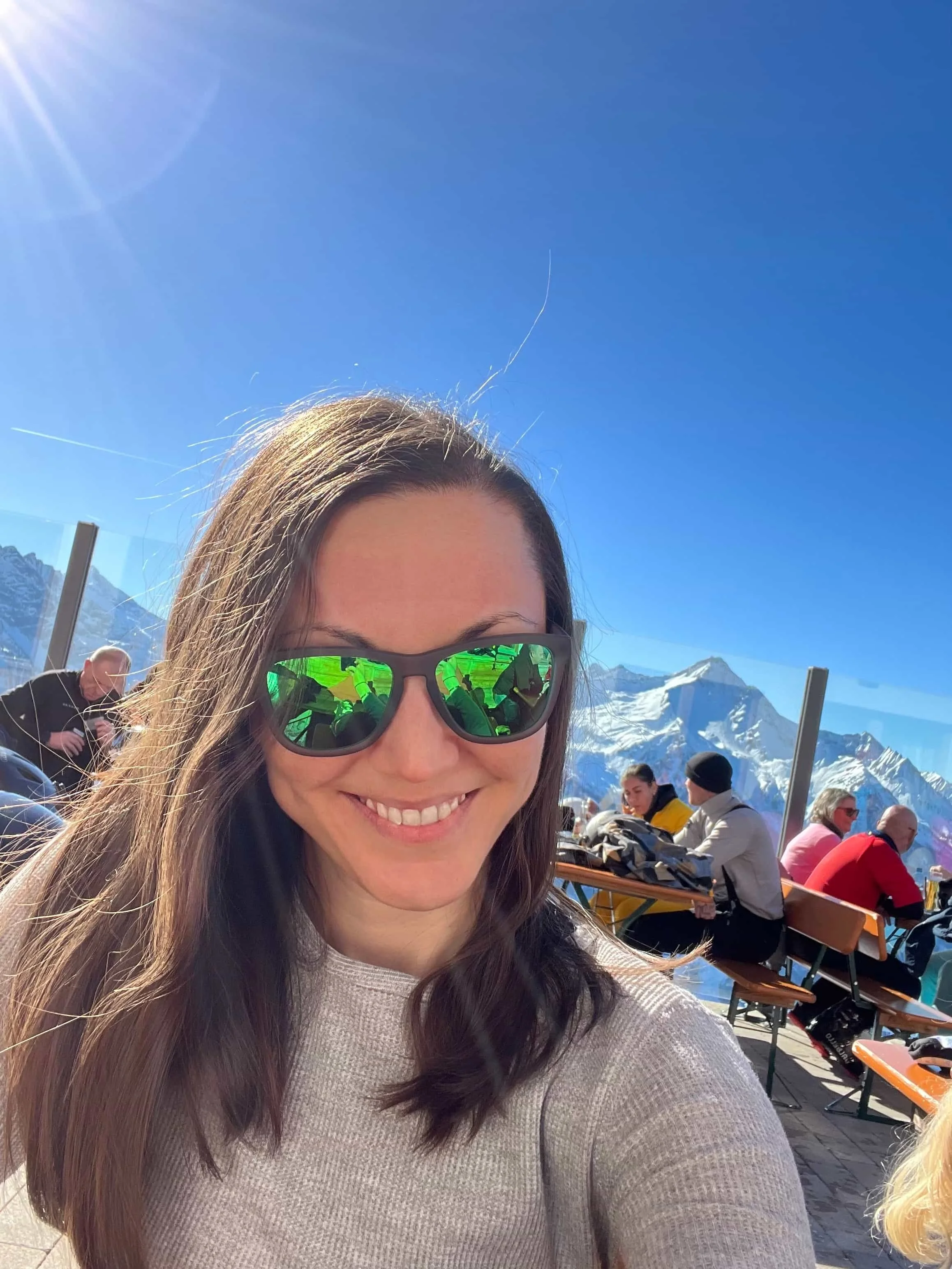 Angela in the mountains of Mayrhofen, Austria.