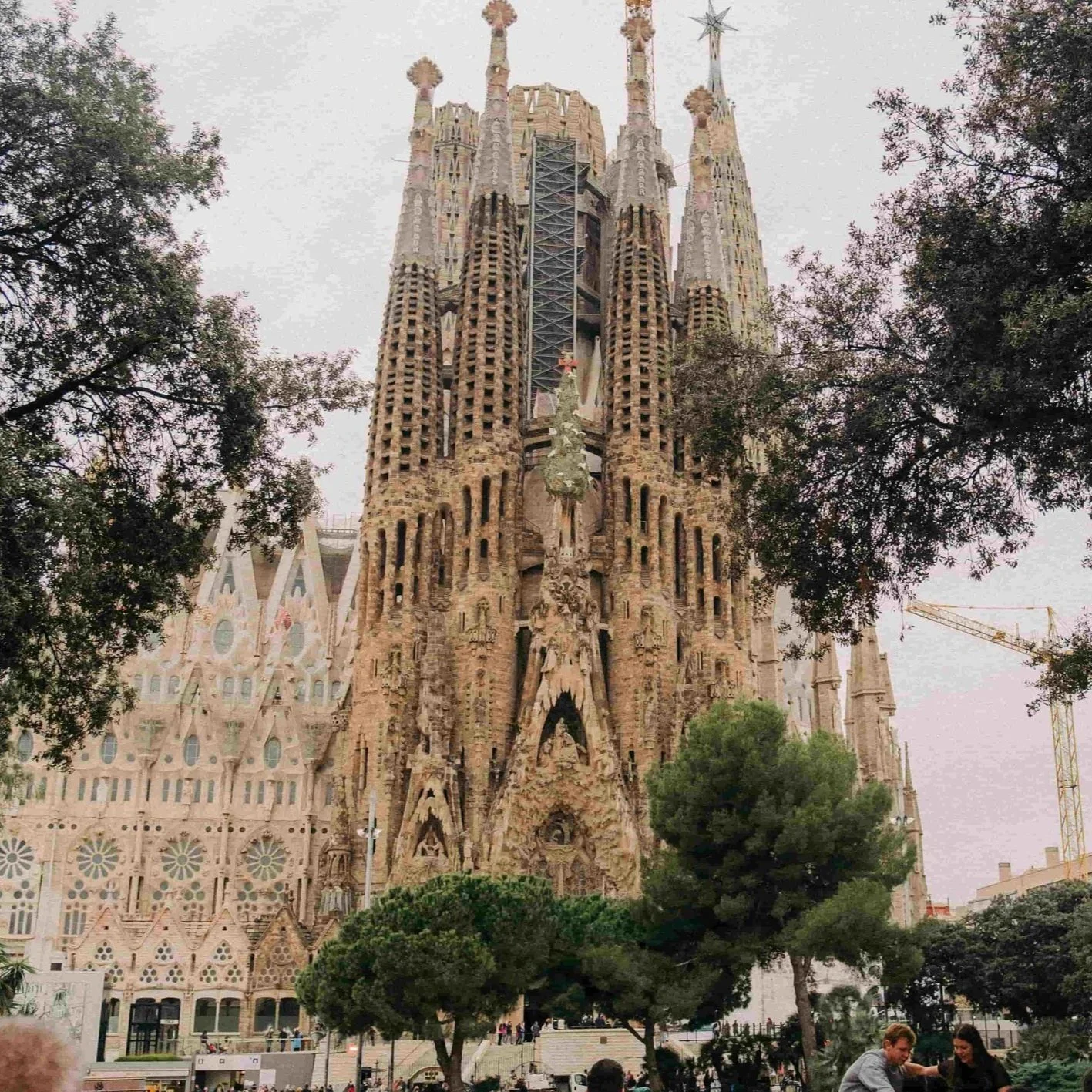 The Sagrada Familia in Barcelona, Spain, is an architectural marvel.