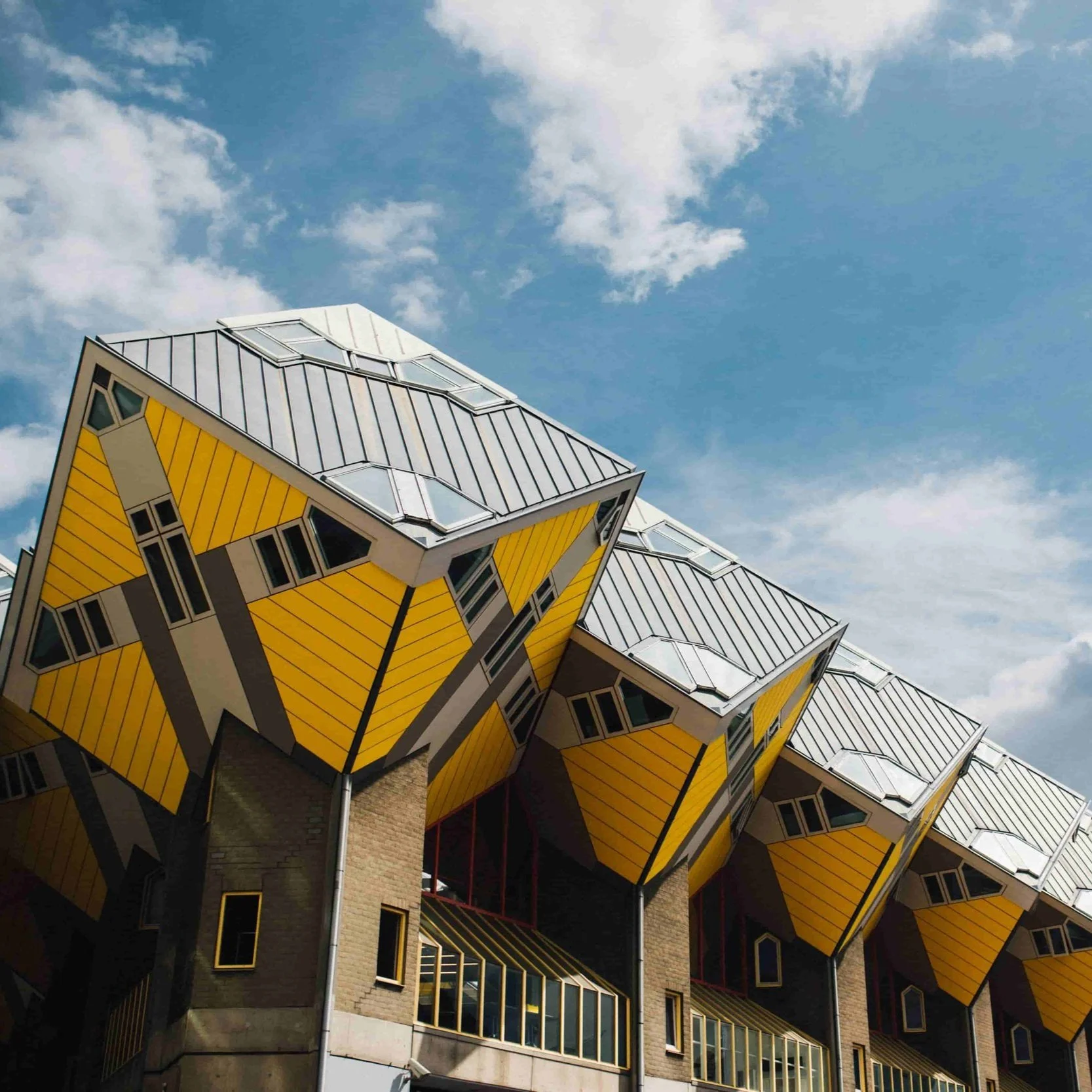 Rotterdam's Cube Houses, designed by Piet Blom.