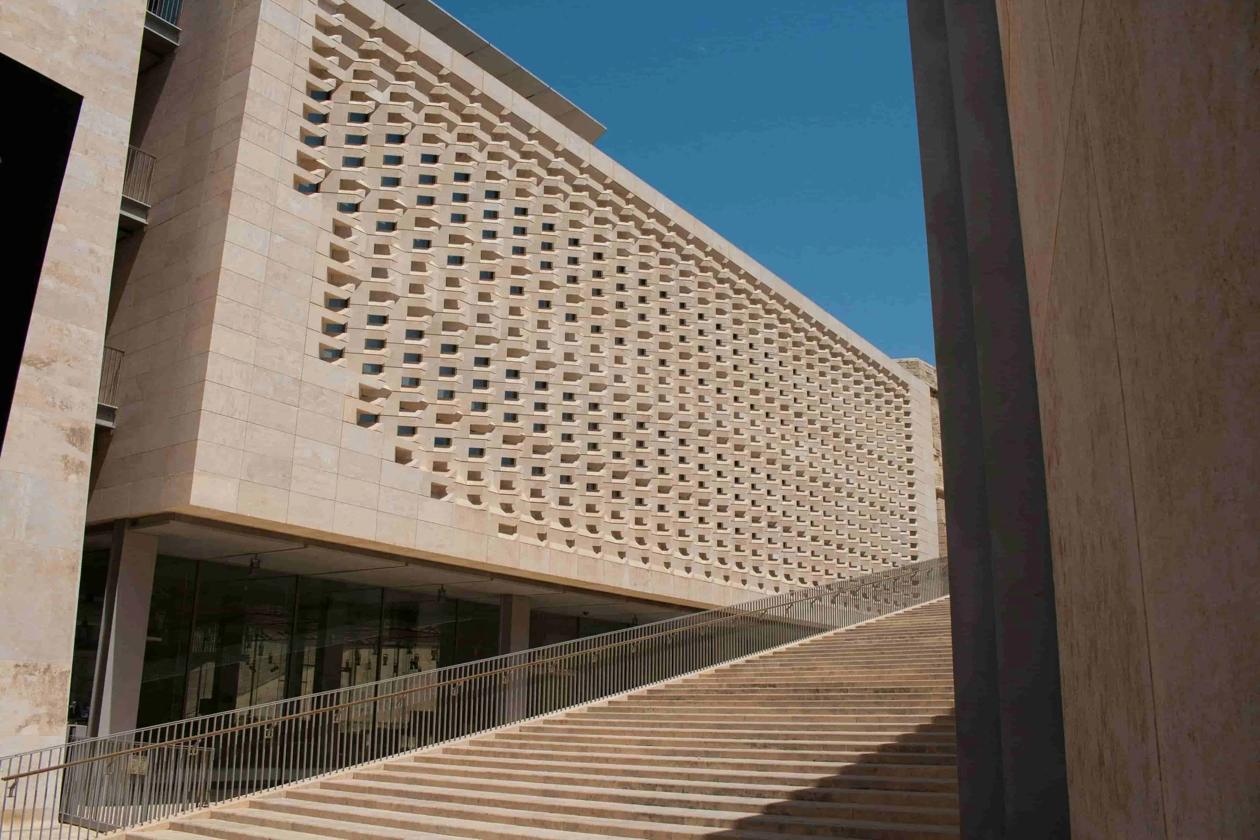 Architecture design valletta city gate