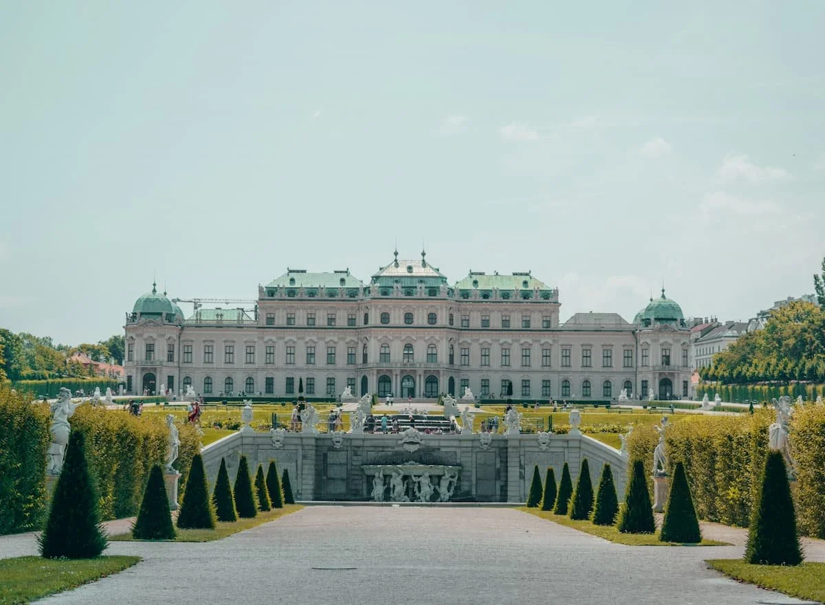 The Belvedere Palace in Vienna, Austria.