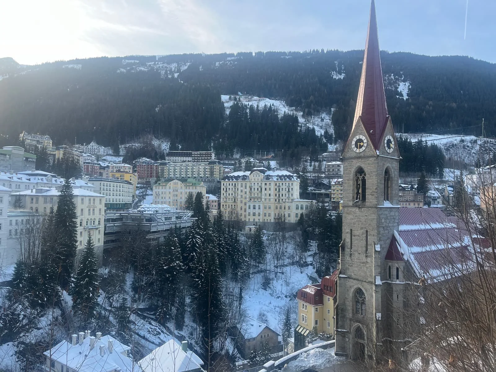 Bad gastein pfarrkirche view