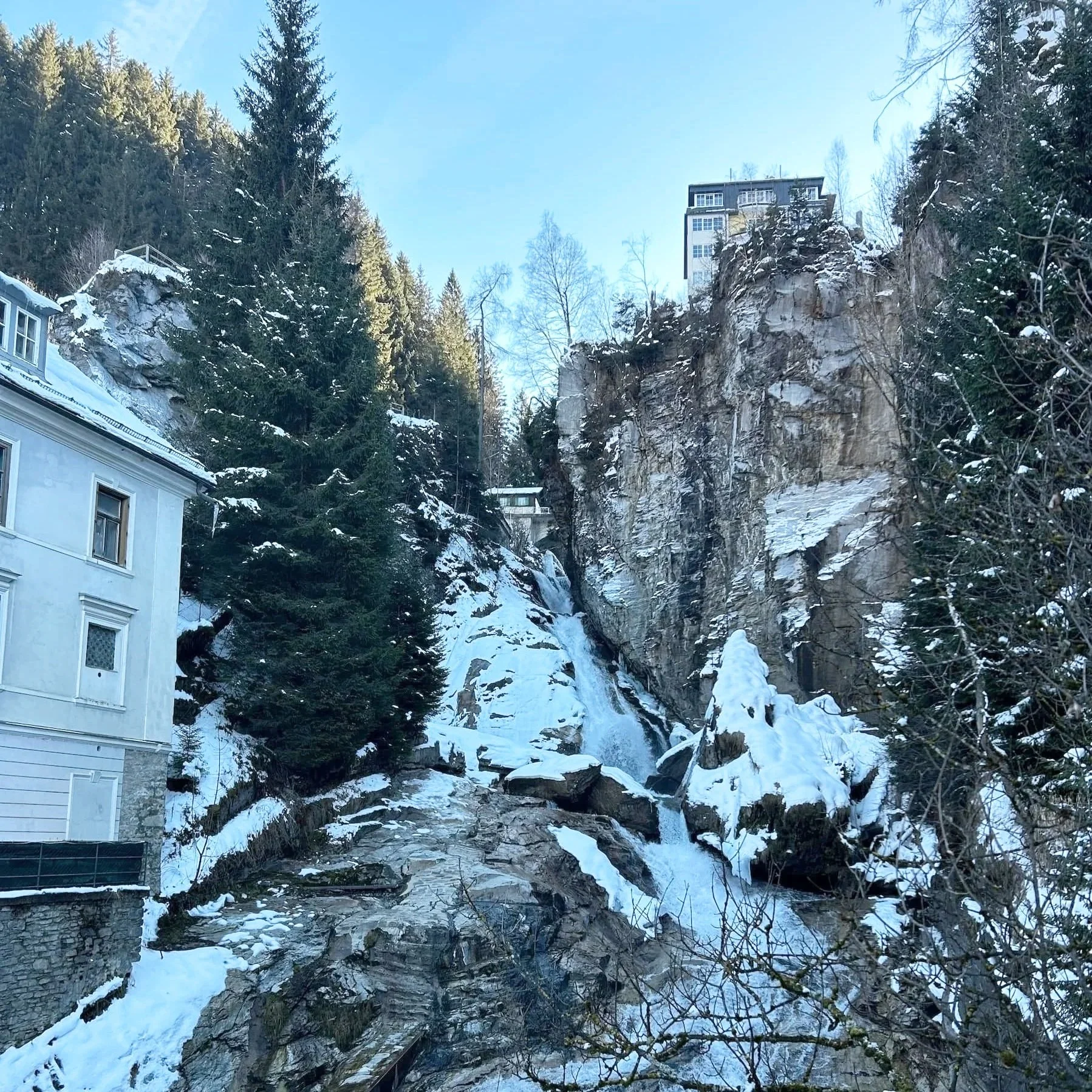 Bad gastein waterfall straubingerplatz
