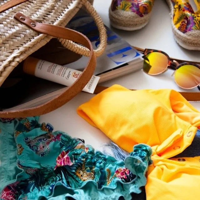Beach packing list beach tote bikini