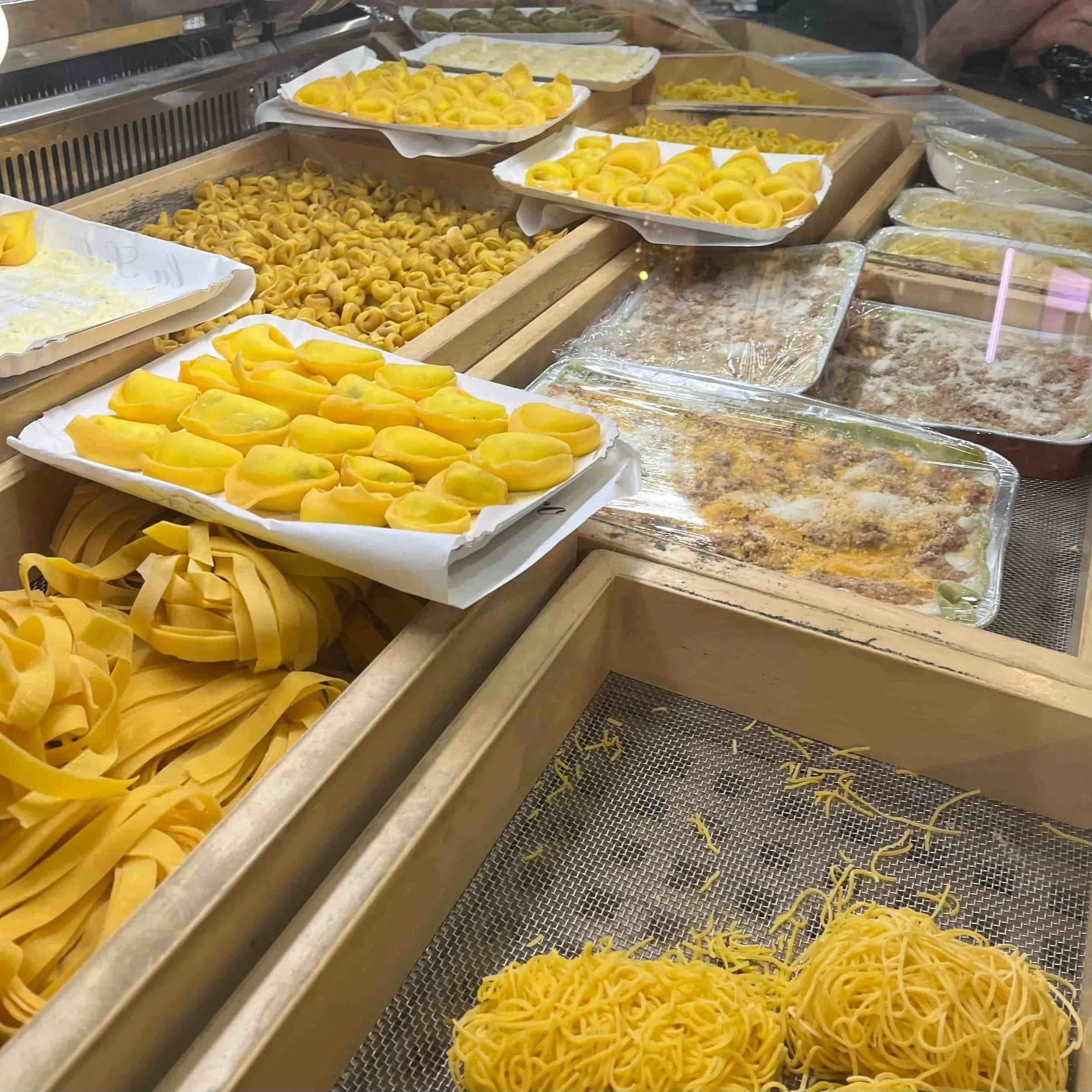 Best food europe bologna pasta market
