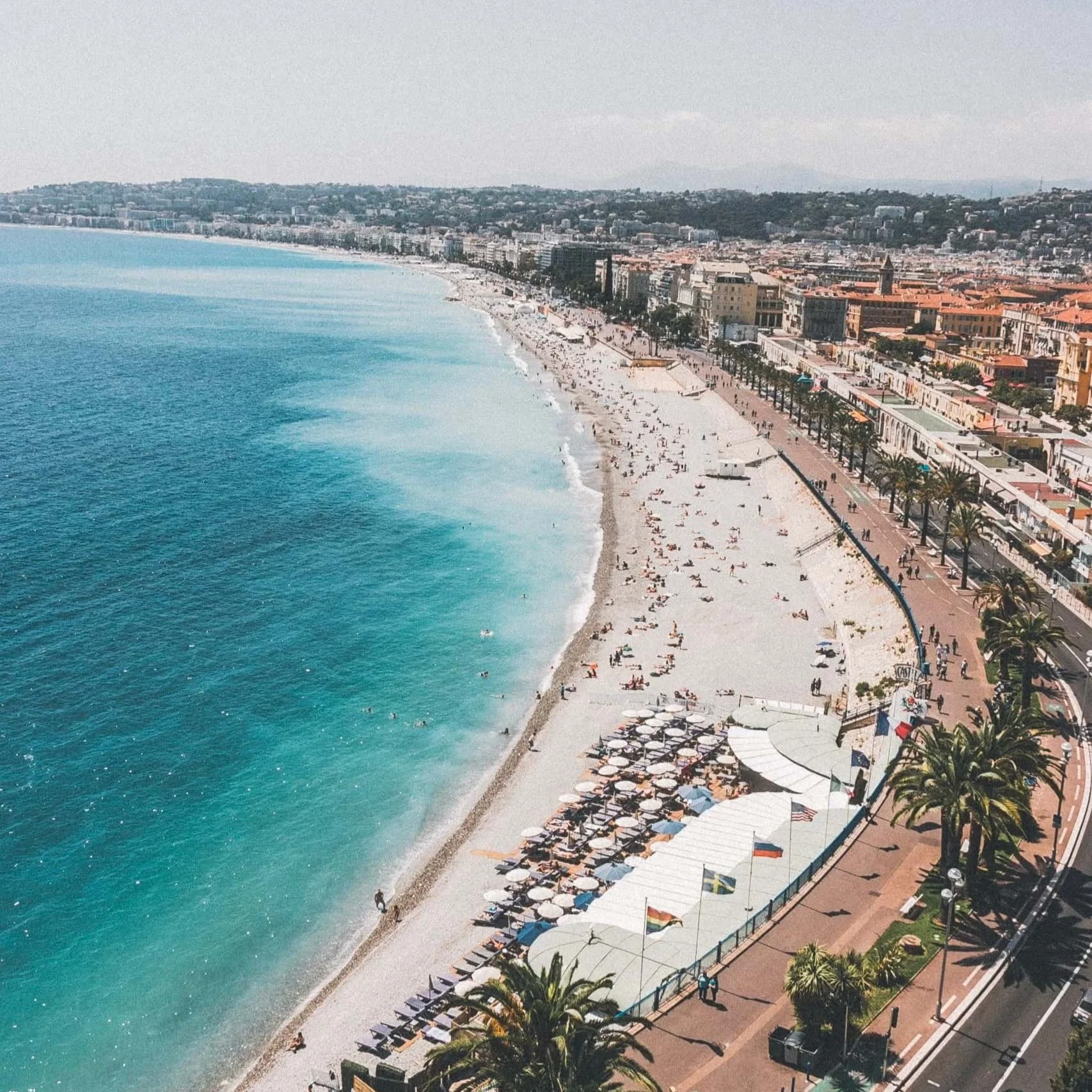 The beach in Biarritz, France.