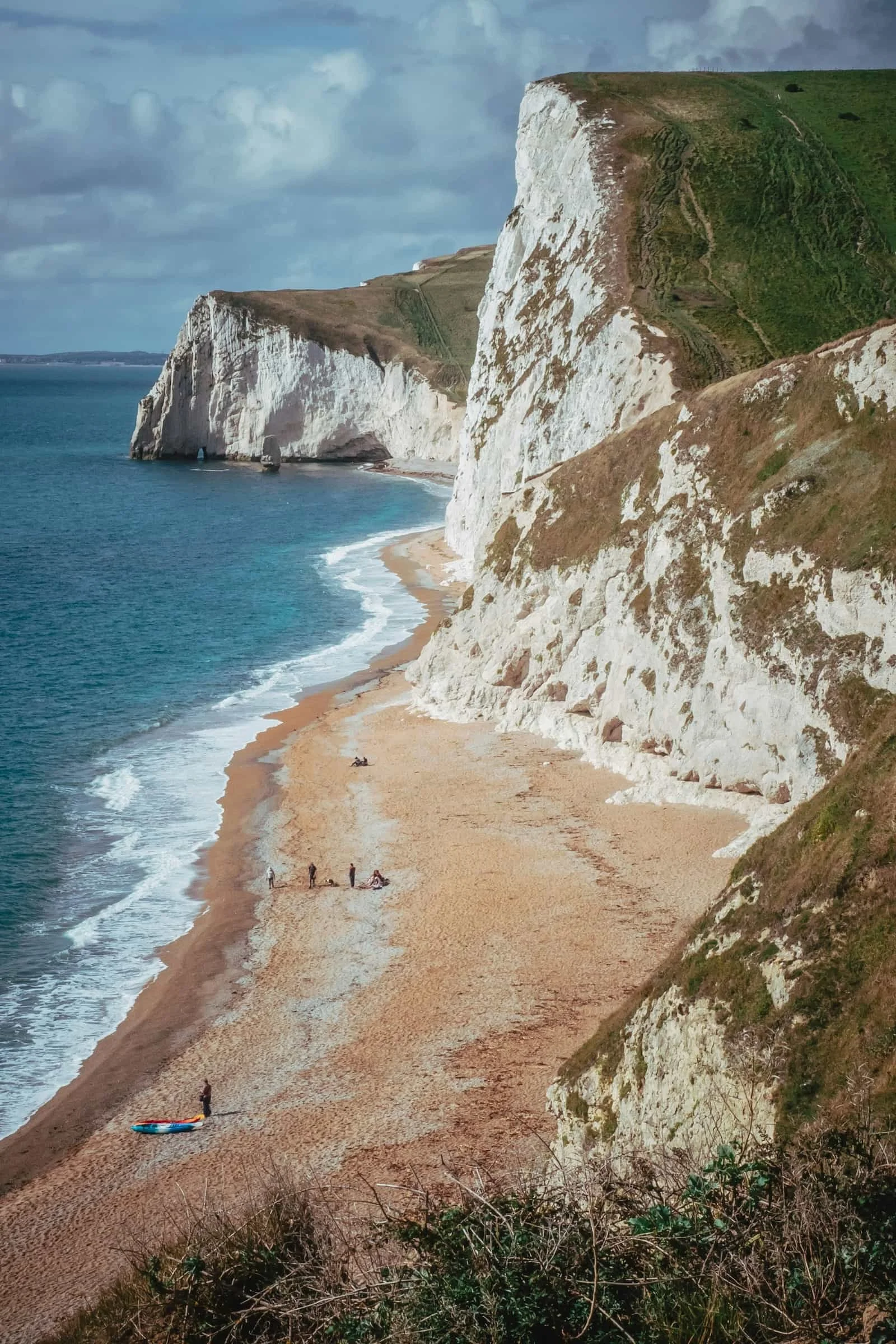 Durdle Door in Dorset, England.