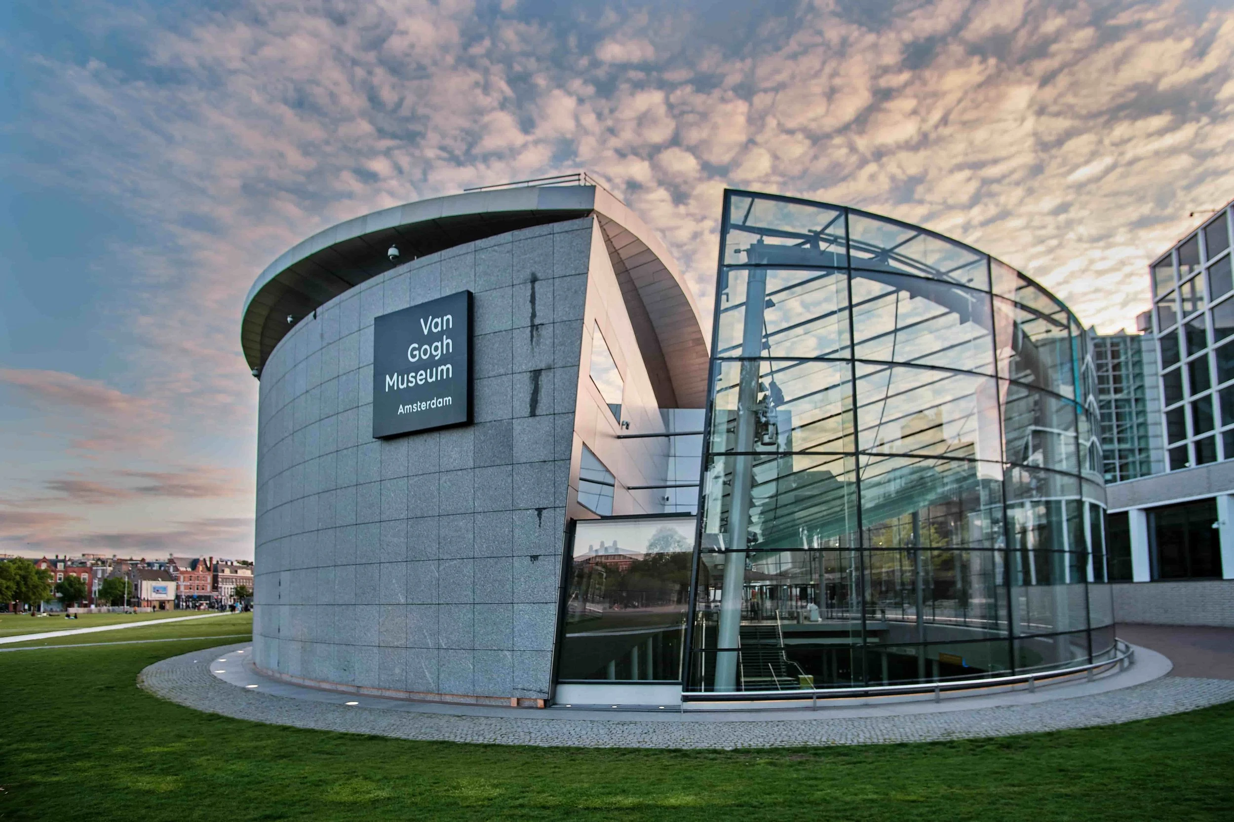 The exterior of the Van Gogh Museum in Amsterdam.