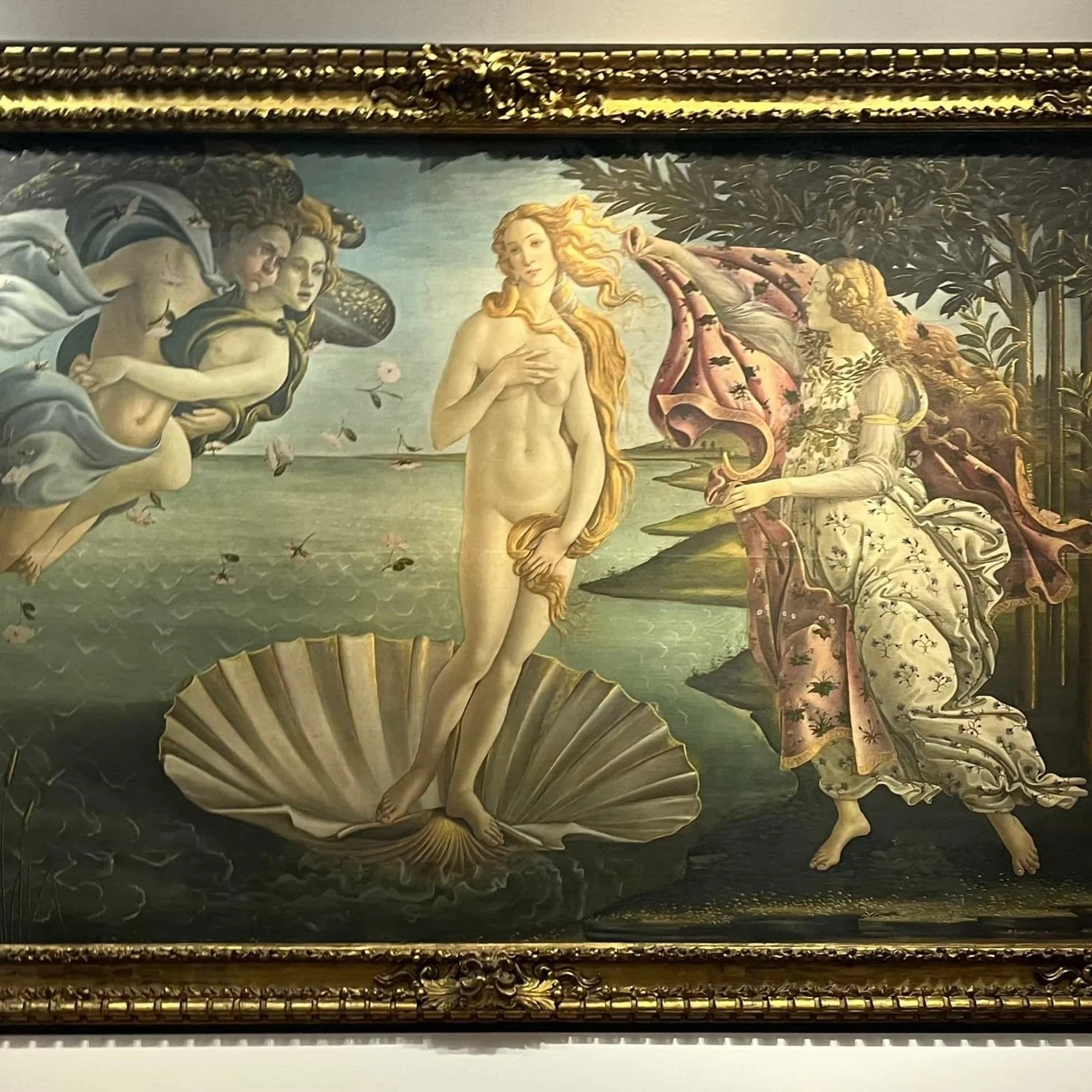 Botticelli's "The Birth of Venus" painting.