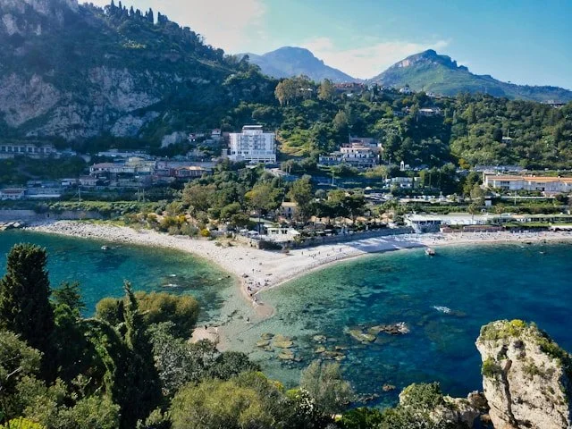 Europes beaches taormina isola bella