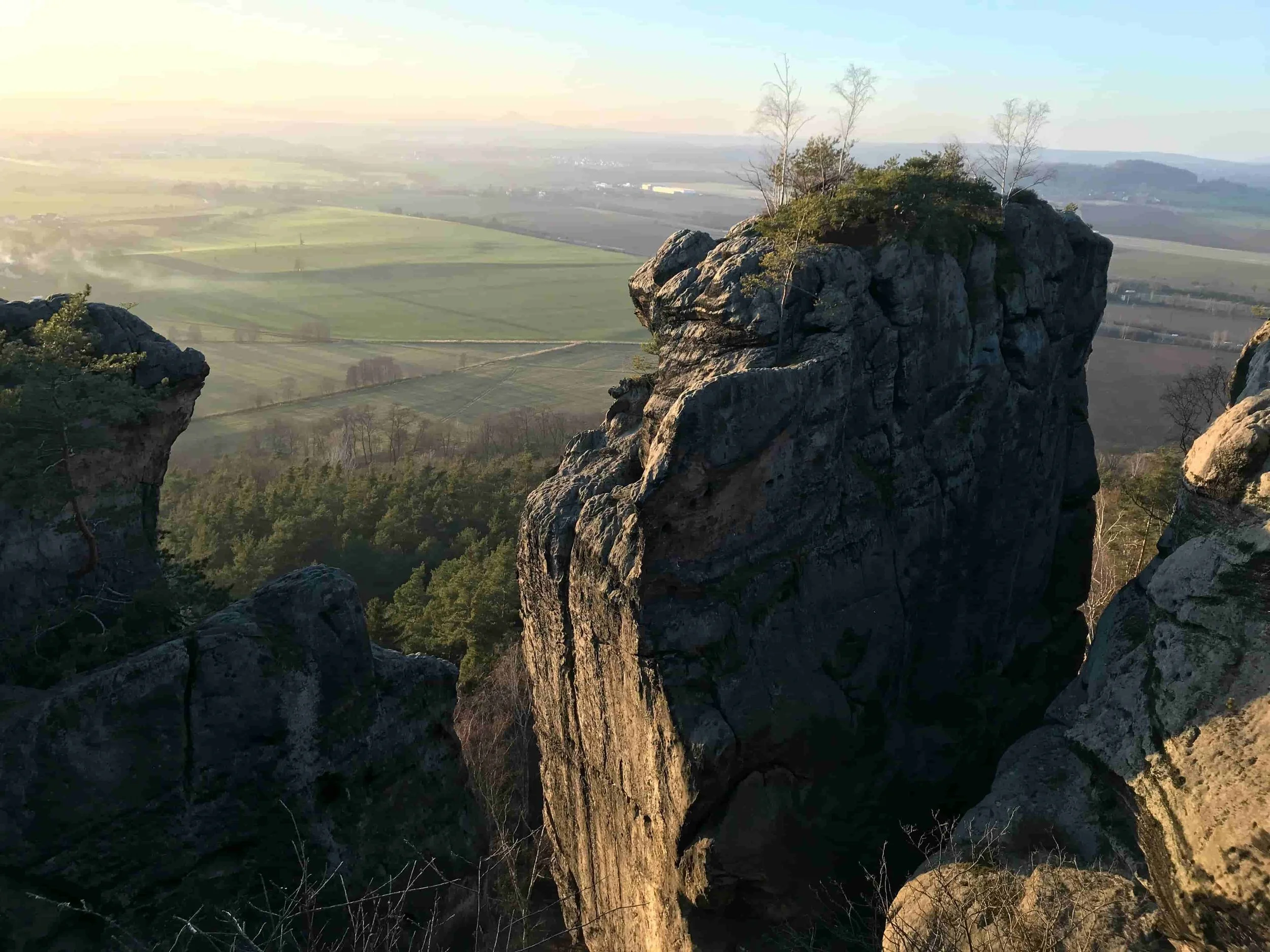 The rugged peaks of the Bohemian Paradise.
