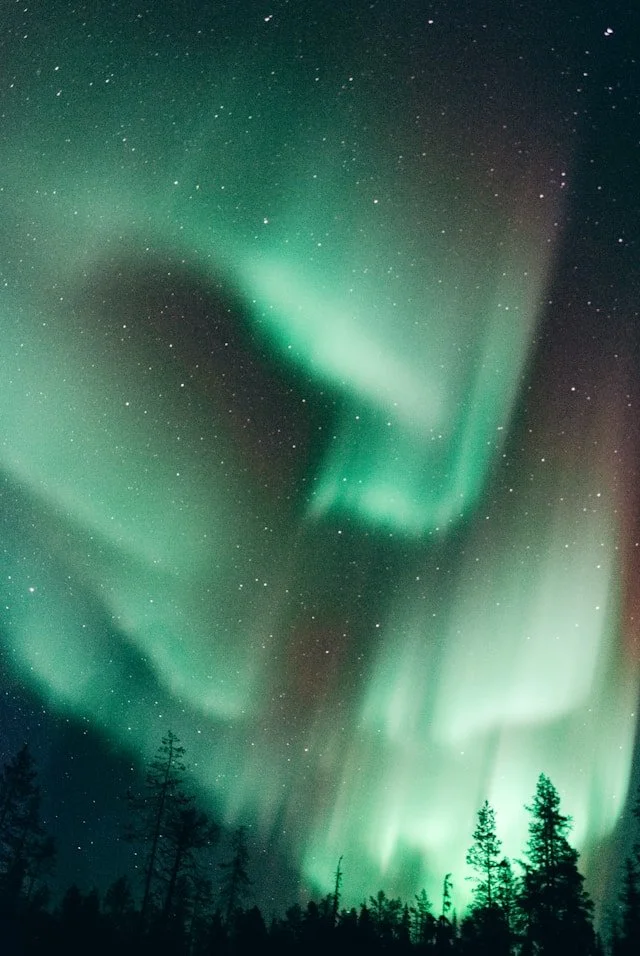 The Northern Lights in Finland.