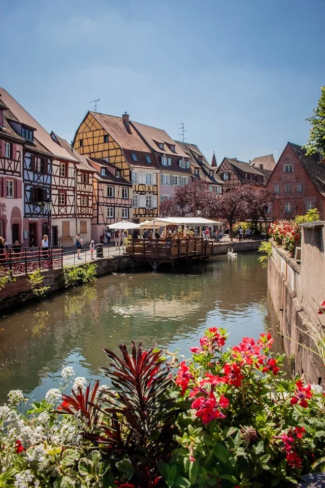 The Lauch River in Colmar, France.