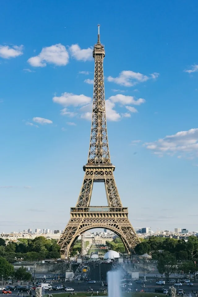 The Eiffel Tower in Paris, France.