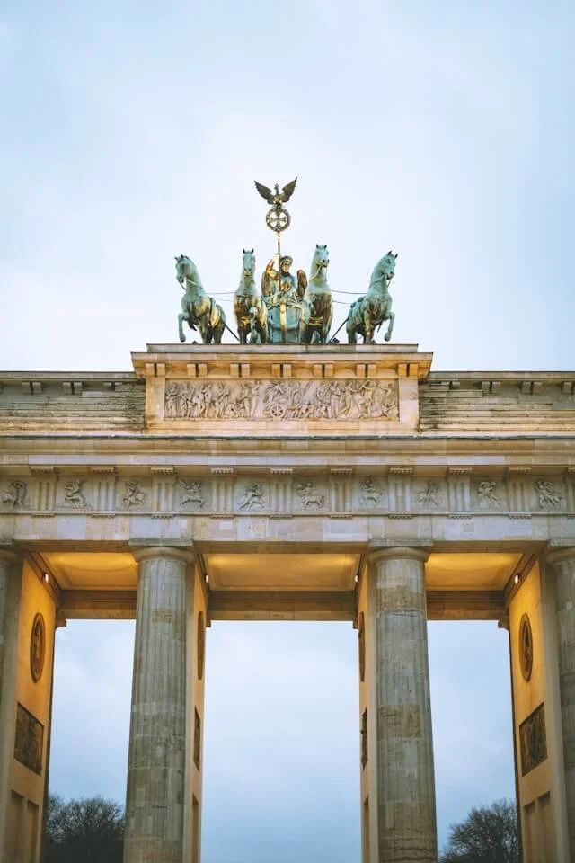 The Brandenburg Gate in Berlin, Germany.