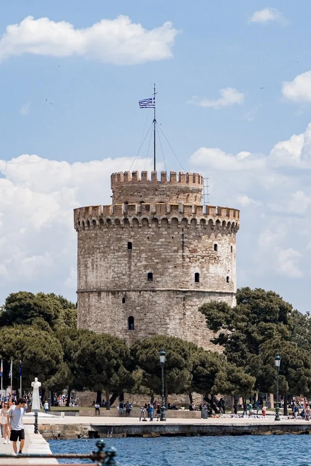 The White Tower in Thessaloniki, Greece.