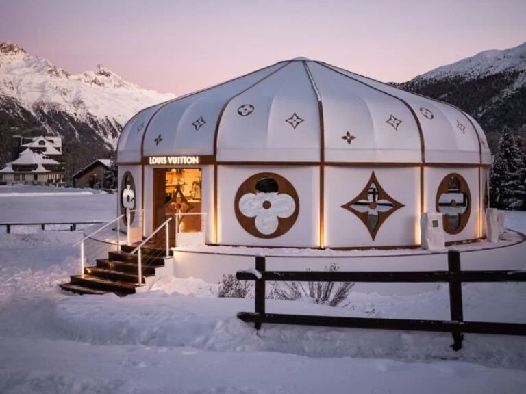 The St. Moritz Louis Vuitton boutique.