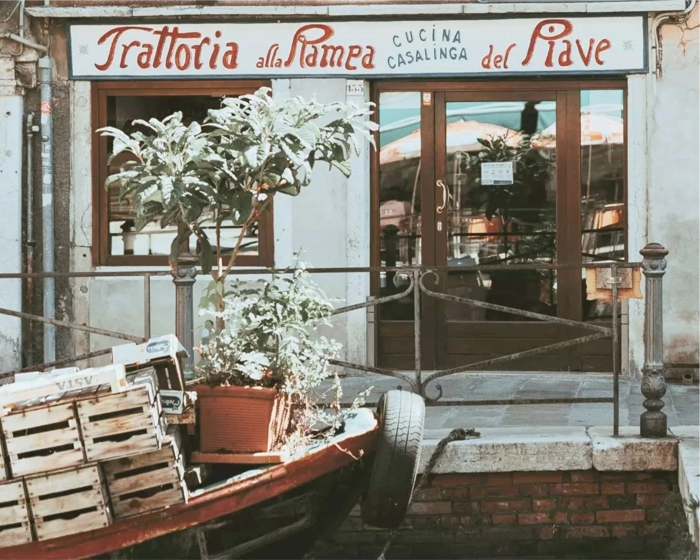 A trattoria in Venice, Italy.