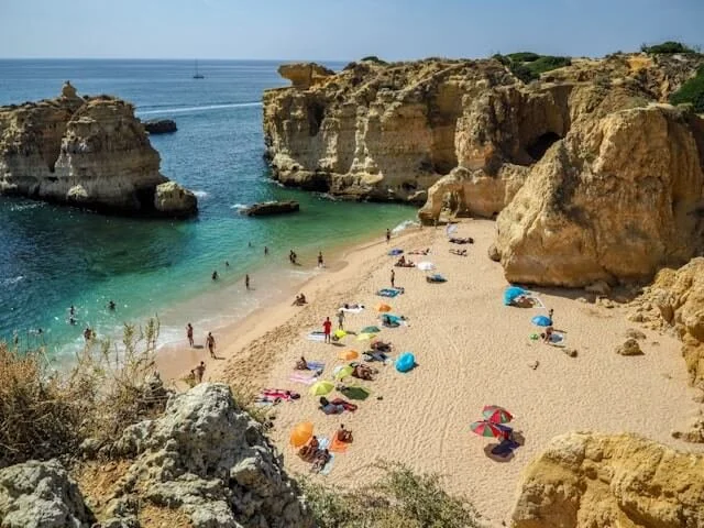 A beach in Portugal's Algarve.