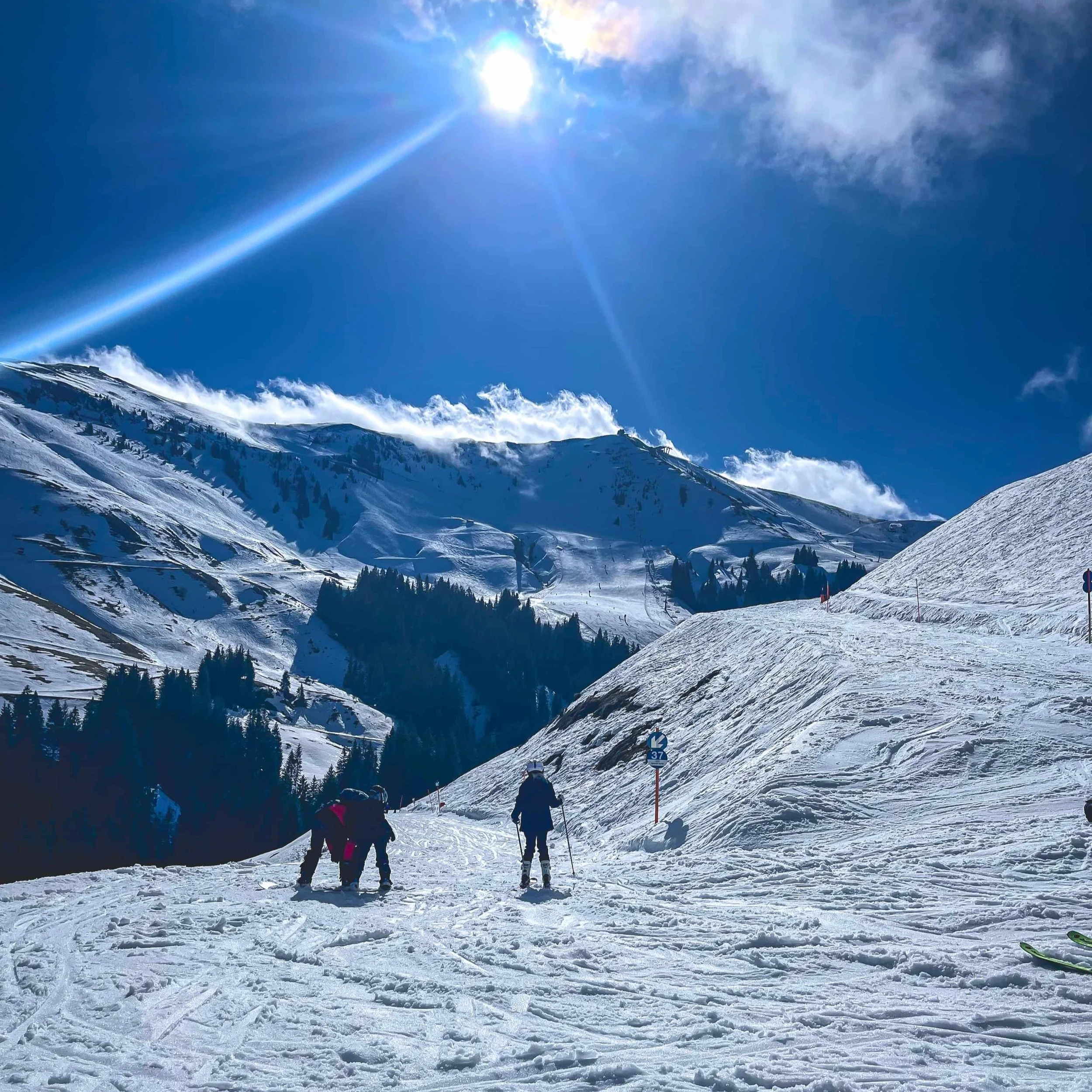 Ski trip packing list sunny slopes