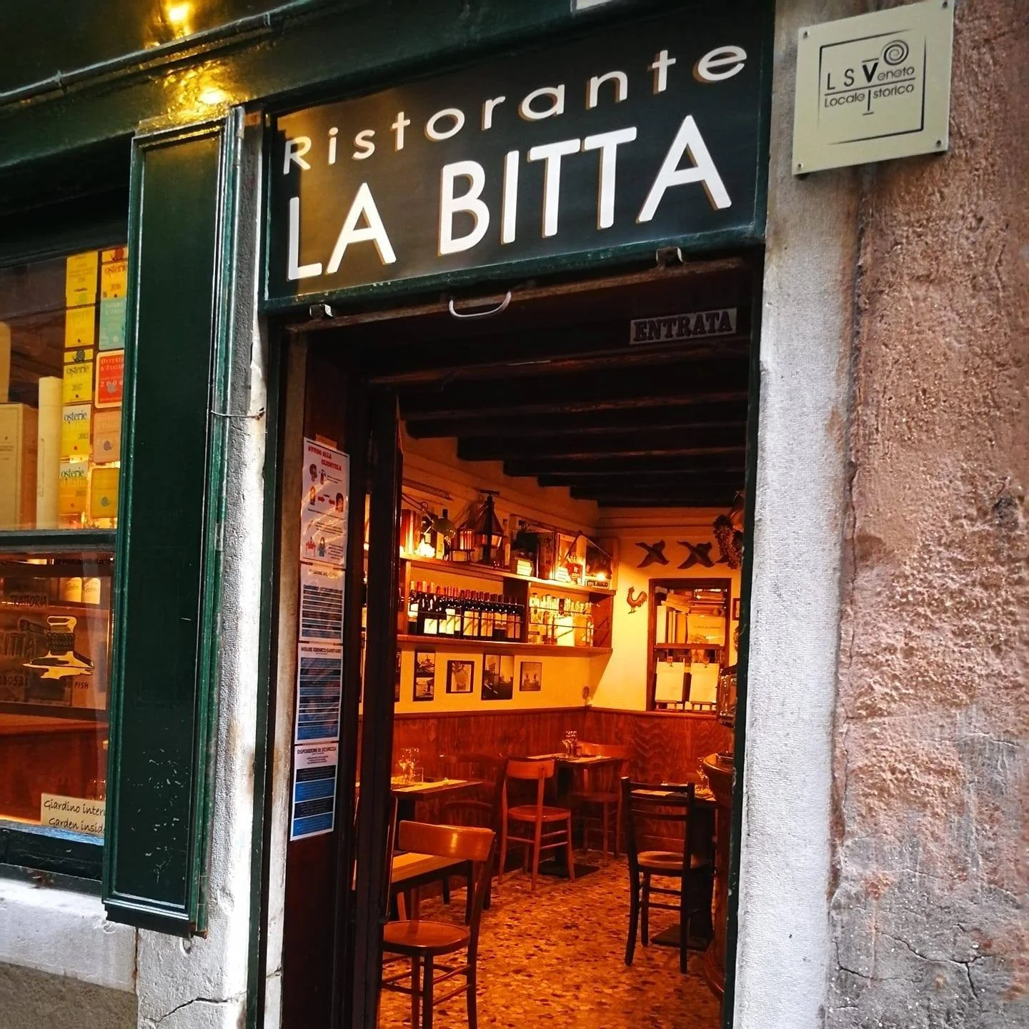 Ristorante La Bitta in Venice, Italy.