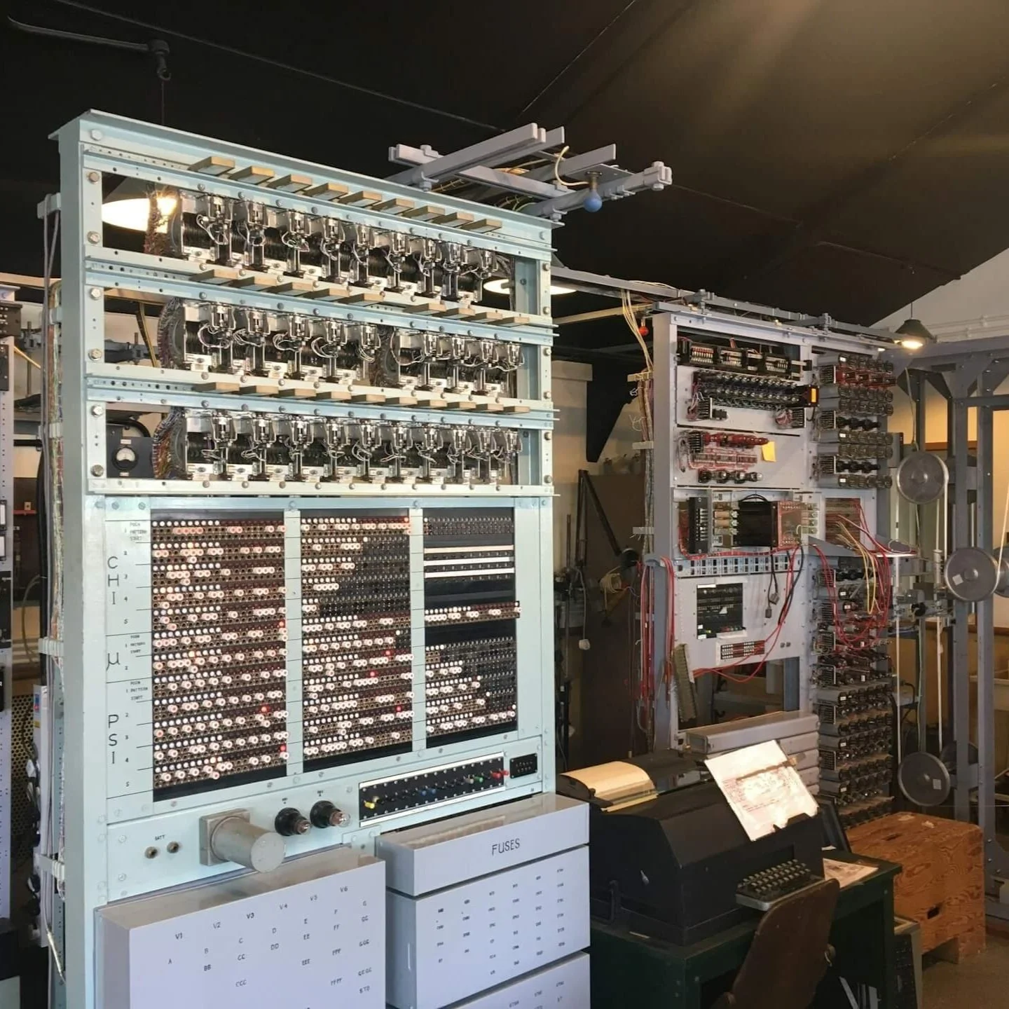 The Collosus computer at Bletchley Park.